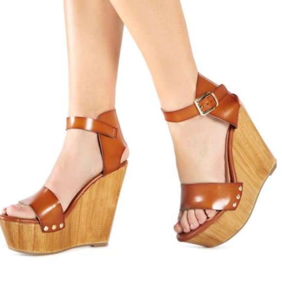 Oralee Wedged Platform Sandals - NEVER WORN - Picture 2 of 4